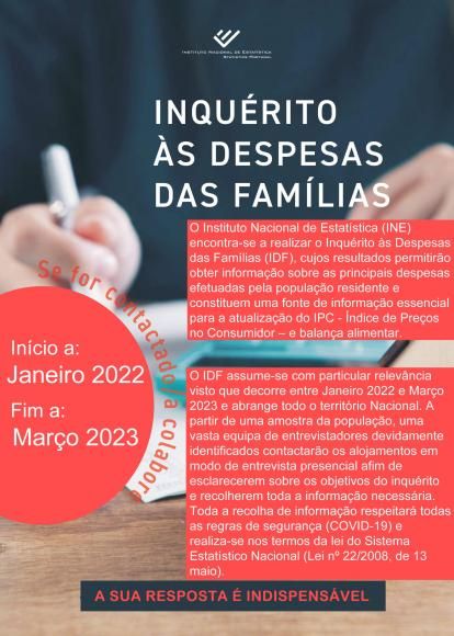 INE - Inqu&eacute;rito &Agrave;s Despesas Das Fam&iacute;lias